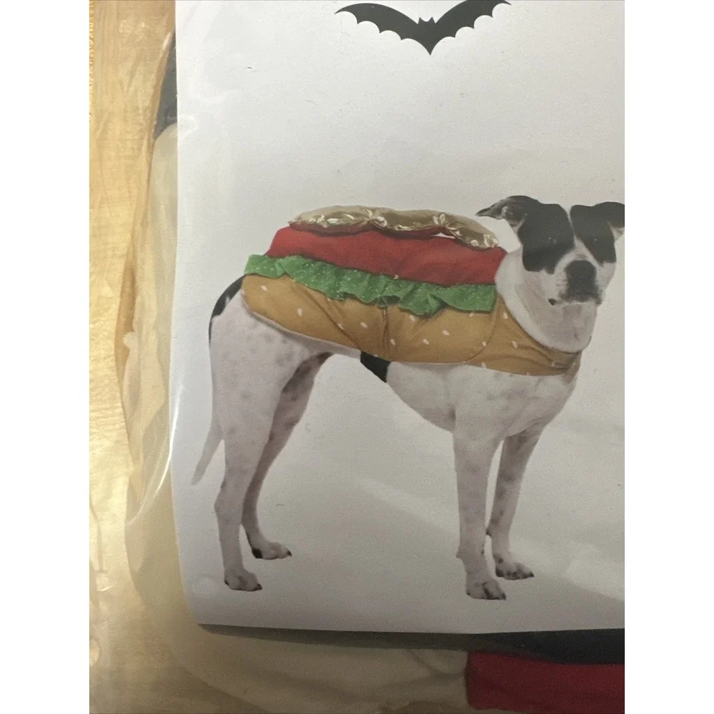 Dog Costume Hot Dog Costume For Dog Size 20-50 Lbs Vibrant Life Halloween NEW